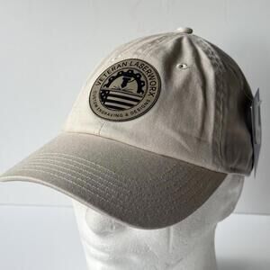 Champion Beige Veteran Laserworx Custom Engraving Adjustable Hat